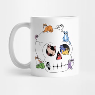 Skull is Full of Cats Mug